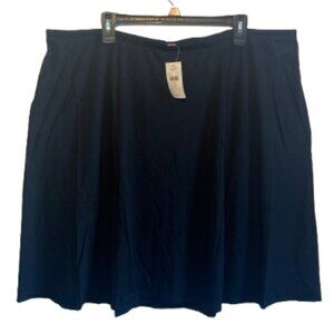 🖤 NWT J.Jill Black Pull-On Knit Skirt – Women’s 3X – Soft & Stretchy